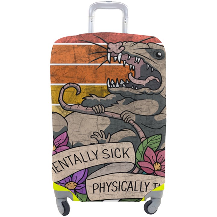 Possum - Mentally Sick Physically Thick Luggage Cover (Large)