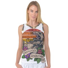 Possum - Mentally Sick Physically Thick Women s Basketball Tank Top by Valentinaart