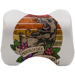 Possum - Mentally Sick Physically Thick Head Support Cushion by Valentinaart