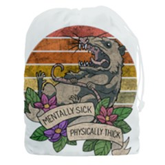 Possum - Mentally Sick Physically Thick Drawstring Pouch (3xl) by Valentinaart