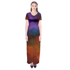 Color Of Beauty Short Sleeve Maxi Dress by DressitUP