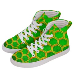 Hexagon Windows Men s Hi-top Skate Sneakers by essentialimage