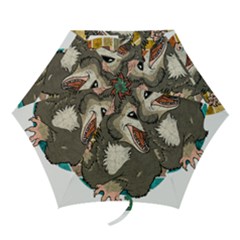 Possum - Be Urself Mini Folding Umbrellas by Valentinaart