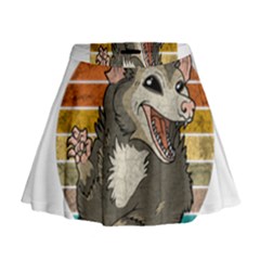 Possum - Be Urself Mini Flare Skirt by Valentinaart