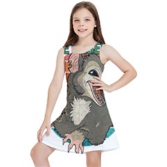 Possum - Be Urself Kids  Lightweight Sleeveless Dress by Valentinaart