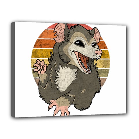 Possum  Canvas 14  X 11  (stretched) by Valentinaart