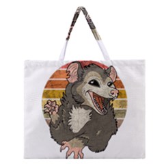 Possum  Zipper Large Tote Bag