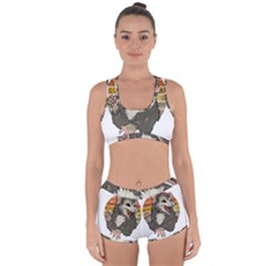 Possum  Racerback Boyleg Bikini Set