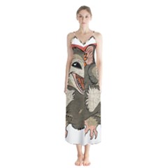 Possum  Button Up Chiffon Maxi Dress