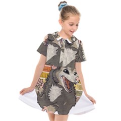 Possum  Kids  Short Sleeve Shirt Dress