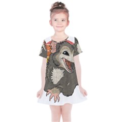 Possum  Kids  Simple Cotton Dress by Valentinaart