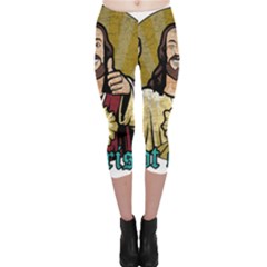 Buddy Christ Capri Leggings  by Valentinaart