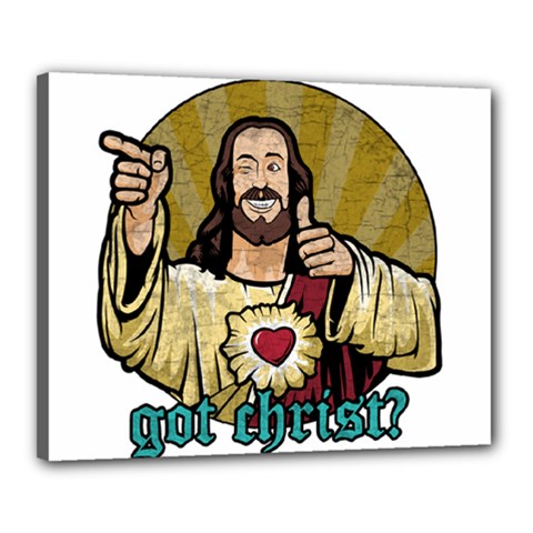 Buddy Christ Canvas 20  X 16  (stretched) by Valentinaart