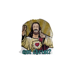 Buddy Christ Drawstring Pouch (small) by Valentinaart