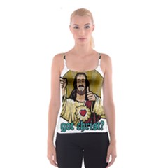 Buddy Christ Spaghetti Strap Top by Valentinaart