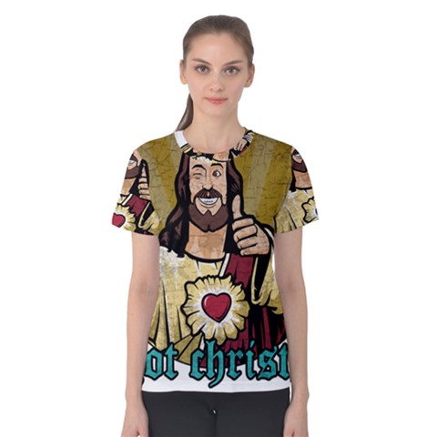 Buddy Christ Women s Cotton Tee by Valentinaart