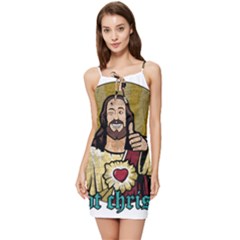 Buddy Christ Summer Tie Front Dress by Valentinaart