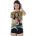 Buddy Christ Short Sleeve Foldover Tee View1