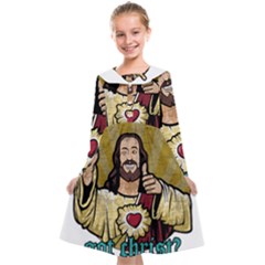 Buddy Christ Kids  Midi Sailor Dress by Valentinaart