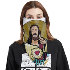 Buddy Christ Face Covering Bandana (triangle) by Valentinaart