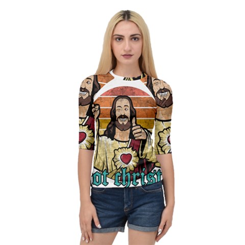 Got Christ? Quarter Sleeve Raglan Tee by Valentinaart