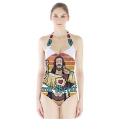Got Christ? Halter Swimsuit by Valentinaart