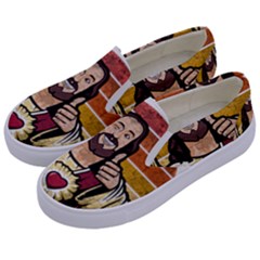 Got Christ? Kids  Canvas Slip Ons by Valentinaart