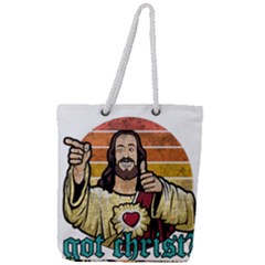 Got Christ? Full Print Rope Handle Tote (large) by Valentinaart