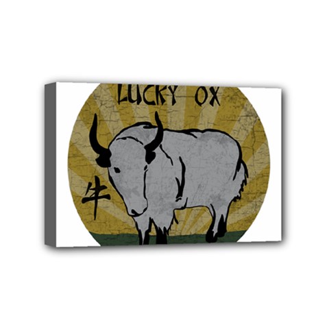 Chinese New Year ¨C Year of the Ox Mini Canvas 6  x 4  (Stretched)