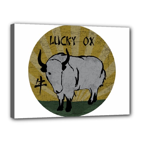 Chinese New Year ¨c Year Of The Ox Canvas 16  X 12  (stretched) by Valentinaart