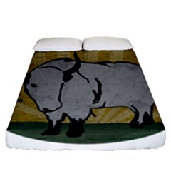 Chinese New Year ¨C Year of the Ox Fitted Sheet (Queen Size)