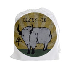 Chinese New Year ¨c Year Of The Ox Drawstring Pouch (2xl) by Valentinaart