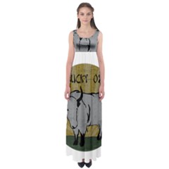 Chinese New Year ¨C Year of the Ox Empire Waist Maxi Dress