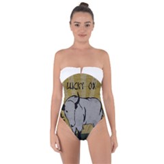 Chinese New Year ¨C Year of the Ox Tie Back One Piece Swimsuit