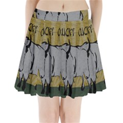 Chinese New Year ¨C Year of the Ox Pleated Mini Skirt
