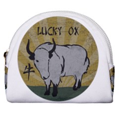 Chinese New Year ¨C Year of the Ox Horseshoe Style Canvas Pouch