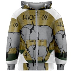 Chinese New Year ¨C Year of the Ox Kids  Zipper Hoodie Without Drawstring