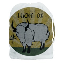 Chinese New Year ¨c Year Of The Ox Drawstring Pouch (3xl) by Valentinaart