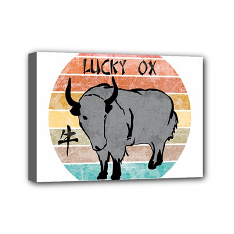 Chinese New Year ¨c Year Of The Ox Mini Canvas 7  X 5  (stretched)