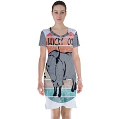 Chinese New Year ¨c Year Of The Ox Short Sleeve Nightdress