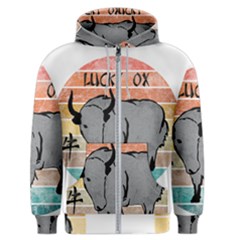 Chinese New Year ¨c Year Of The Ox Men s Zipper Hoodie by Valentinaart