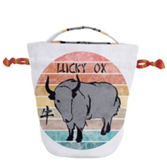 Chinese New Year ¨c Year Of The Ox Drawstring Bucket Bag by Valentinaart