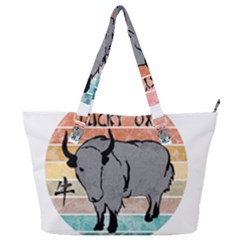 Chinese New Year ¨c Year Of The Ox Full Print Shoulder Bag by Valentinaart