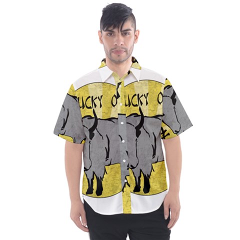 Chinese New Year ¨c Year Of The Ox Men s Short Sleeve Shirt by Valentinaart