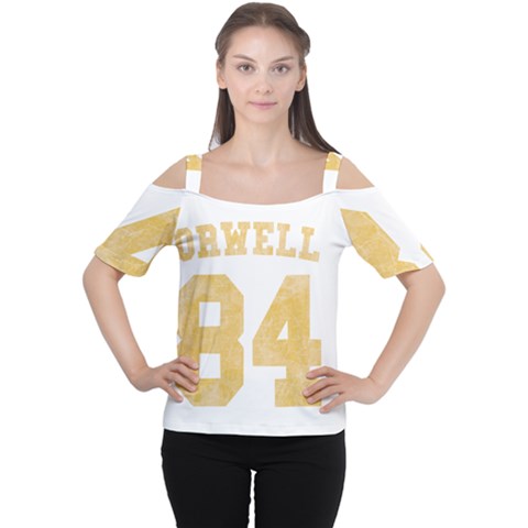 Orwell 84 Cutout Shoulder Tee by Valentinaart