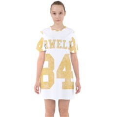 Orwell 84 Sixties Short Sleeve Mini Dress by Valentinaart