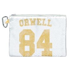 Orwell 84 Canvas Cosmetic Bag (xl) by Valentinaart