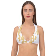 Orwell 84 Double Strap Halter Bikini Top by Valentinaart