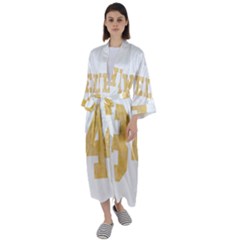 Orwell 84 Maxi Satin Kimono by Valentinaart