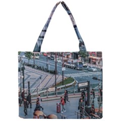 Crowded Urban Scene, Osaka Japan Mini Tote Bag by dflcprintsclothing